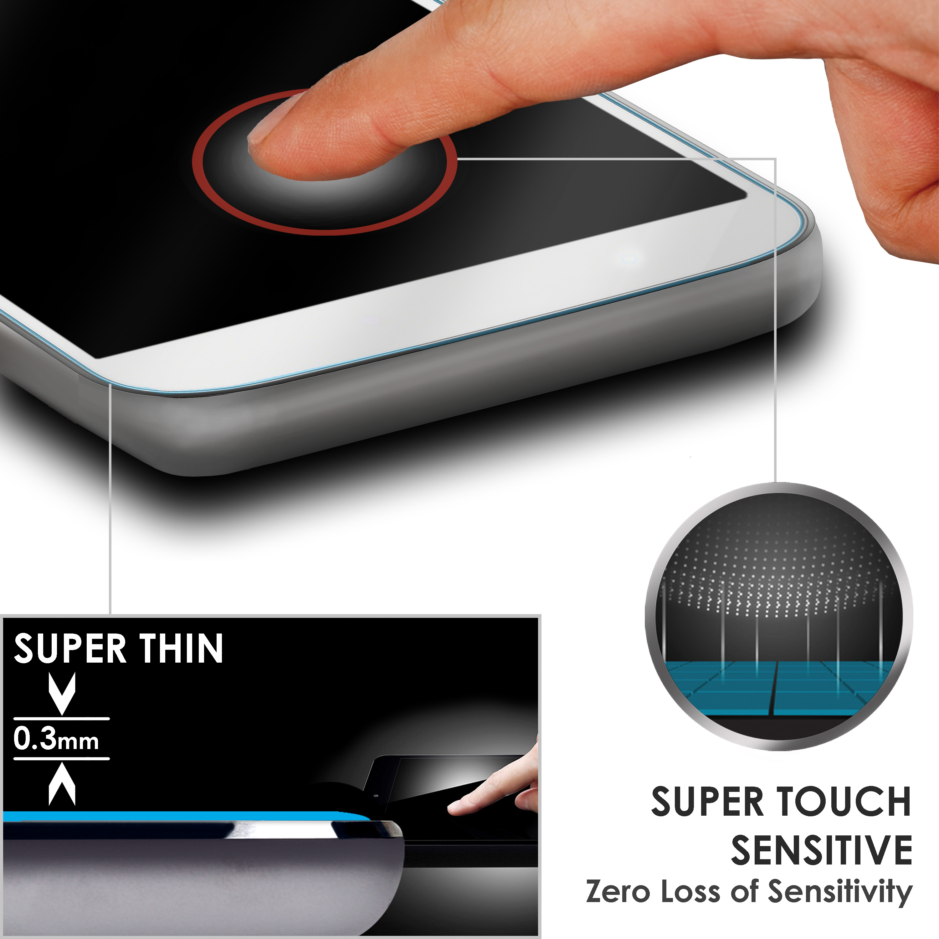 Forefront Cases Amazon Kindle Oasis 2017 HD 9H Tempered Glass Screen